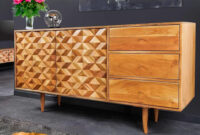 Dekoratives Sideboard Mosaico 145Cm Akazie Kommode | Lebenswohnart pertaining to Kommode Sideboard