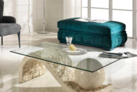 Design Couchtisch French Aus Glas Und Stein throughout Couchtische Glas