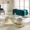 Design Couchtisch French Aus Glas Und Stein throughout Couchtische Glas