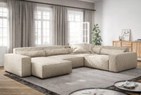 Wohnlandschaft Sirpio Xl 360X260 Cm Cord Beige Recamiere Variabel | Delife intended for Cord Wohnlandschaft