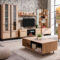 Wohnwand Industrial Design | Homestyle4U Intended For Wohnzimmerschrank Modern