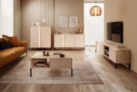 Wohnzimmer Komplett - Set B Zaghouan, 4-Teilig, Farbe: Beige for Wohnzimmer Beige