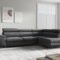 Wohnlandschaft Ecksofa Monaco Samt Grau Mit Bett Bettkasten Throughout Wohnlandschaft Grau